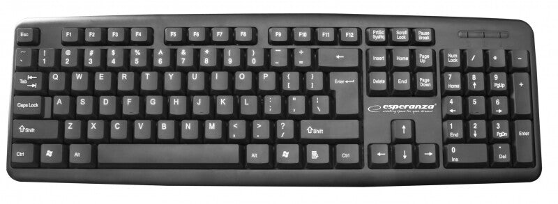 Esperanza EK134 tastatur USB Sort