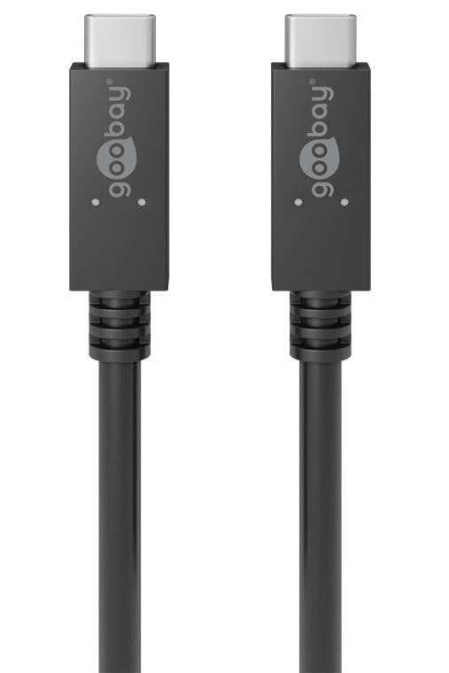 Goobay 49254 USB-kabel USB 3.2 Gen 2 (3.1 Gen 2) 1 m USB C 20 Gbit/sek. 100 W Sort