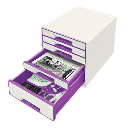 Leitz Skuffekabinet Desk Cube WOW 5-skuffer