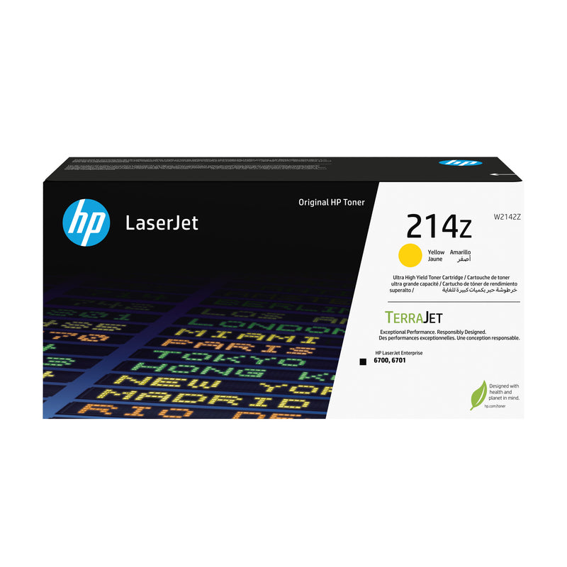 HP 214Z original LaserJet-tonerpatron med ultrahøj kapacitet, gul