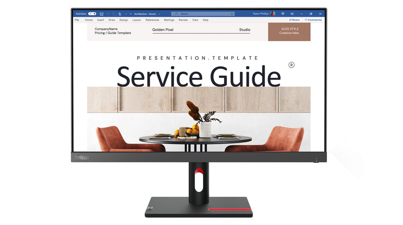Lenovo ThinkVision S24i-30 computerskærm 60,5 cm (23.8") 1920 x 1080 pixel Fuld HD LED Sort