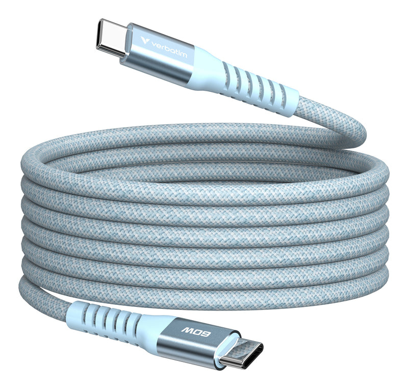Verbatim 31852 USB-kabel USB 2.0 1,2 m USB C 0,48 Gbit/sek. 60 W Blå