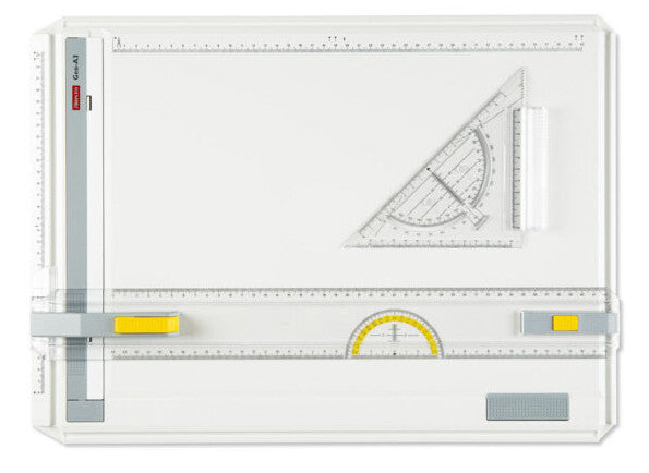 Aristo AR70332 tegnetavle A3 (297x420 mm) Grå, Transparent, Hvid, Gul