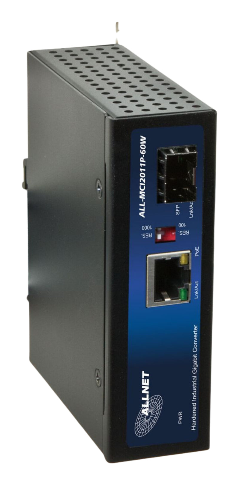 ALLNET 134035 netværksomformer til medie 1000 Mbit/s Multitilstand, Enkeltilstand Sort