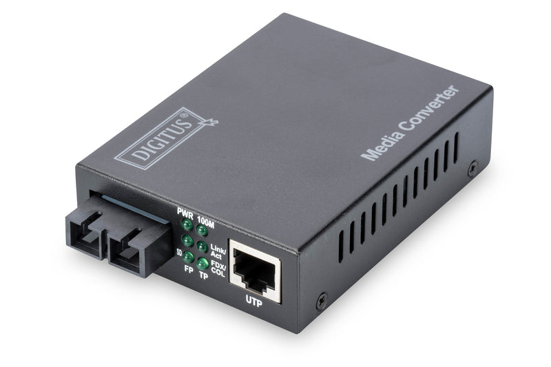 Digitus DN-82020-1 netværksomformer til medie 100 Mbit/s 1310 nm Multitilstand Sort