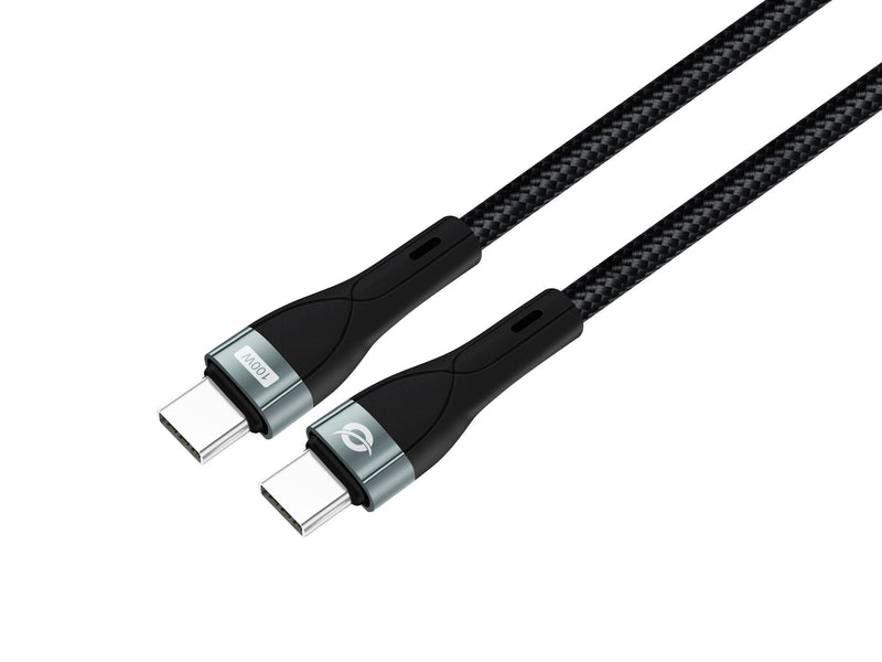 Conceptronic ETTA01B12 USB-kabel USB 2.0 1,2 m USB C 0,48 Gbit/sek. 100 W Sort