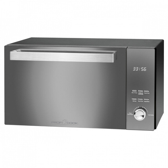 ProfiCook PC-MWG 1204 Spejl, Rustfrit stål Grill mikroovn Bordplade 23 L 800 W