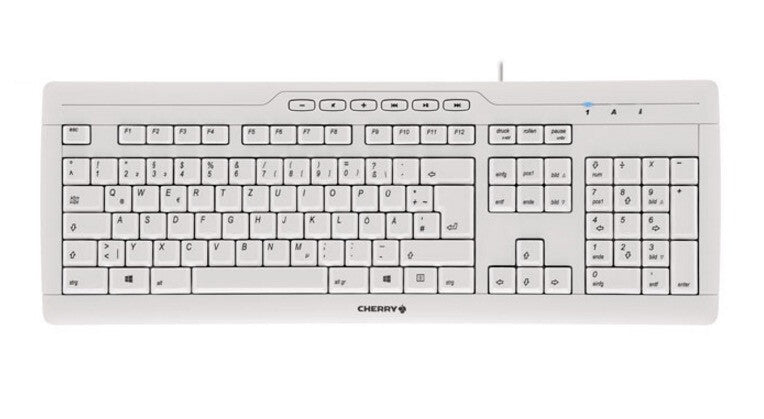 CHERRY STREAM 3.0 tastatur Kontor USB Schweizisk Grå