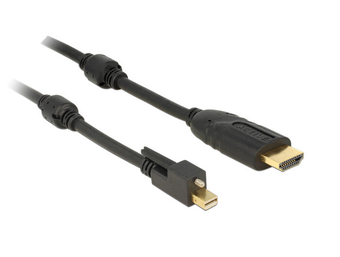 DeLOCK 83730 videokabel adapter 2 m Mini DisplayPort HDMI Sort