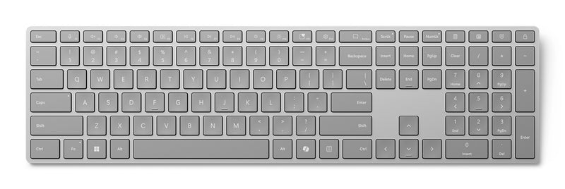 Microsoft Surface Keyboard (2nd Edition) tastatur Hjemme/kontor Bluetooth Nordisk Grå