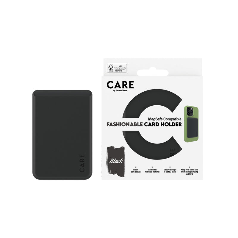 PanzerGlass CARE™ by ® Kortholder Sort iPhone