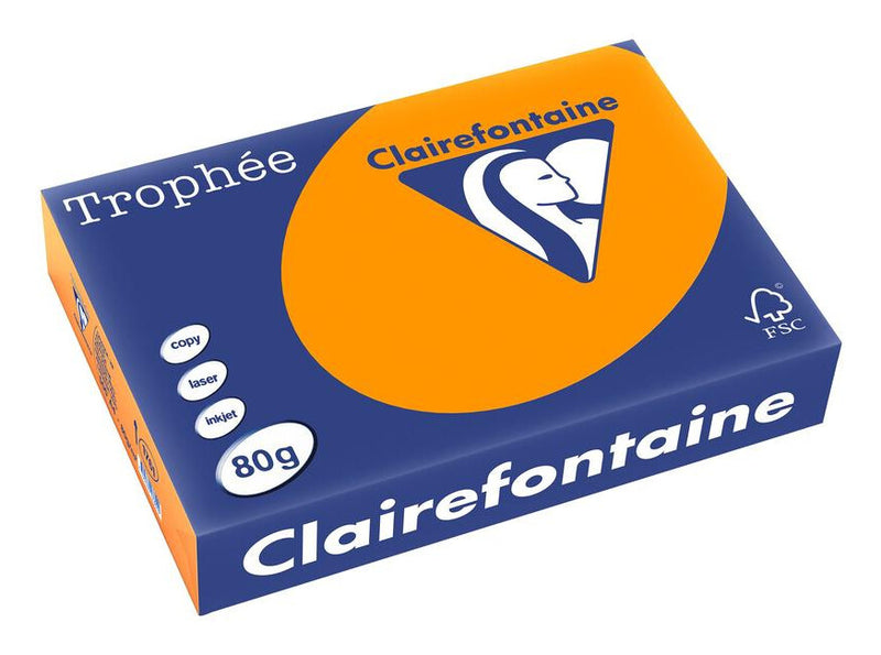 Clairefontaine Trophée printpapir A4 (210x297 mm) 500 ark Orange
