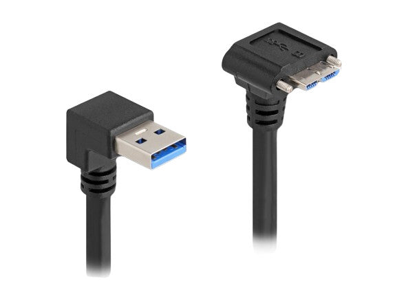 DeLOCK 80482 USB-kabel USB 3.2 Gen 1 (3.1 Gen 1) 1 m USB A Micro-USB B 5 Gbit/sek. Sort