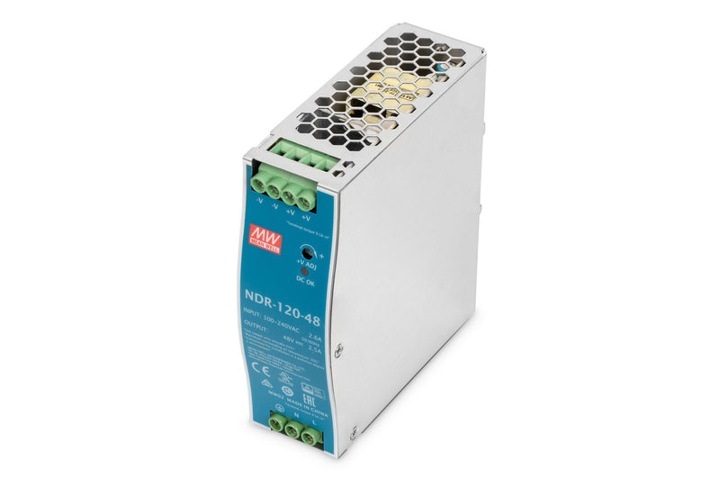 Digitus DN-PWR12048 enhed til strømforsyning 120 W Grøn, Sølv