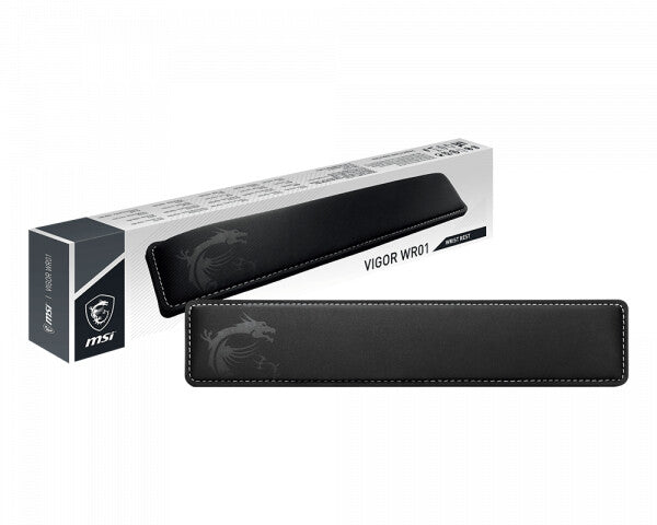 MSI Vigor-WR01 håndledsstøtte Hukommelsesskum, Gummi Sort