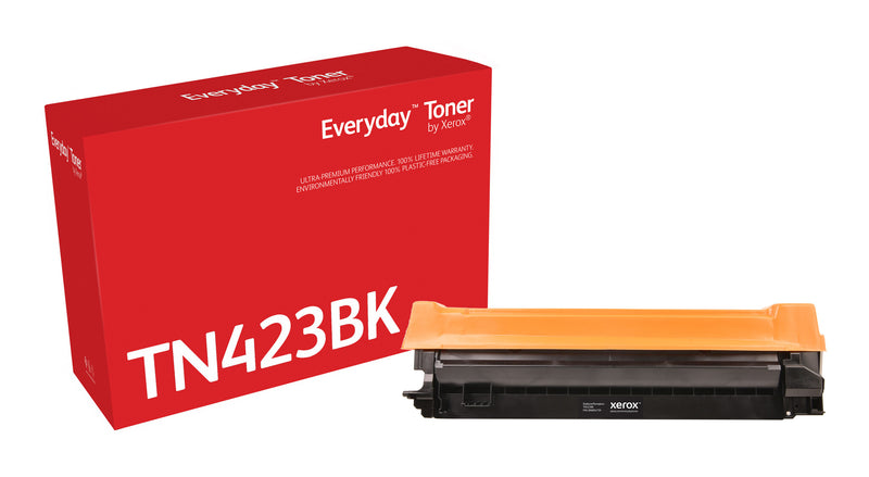 Everyday™ sprt Toner by Xerox compatible with Brother TN-423BK, Høj kapacitet