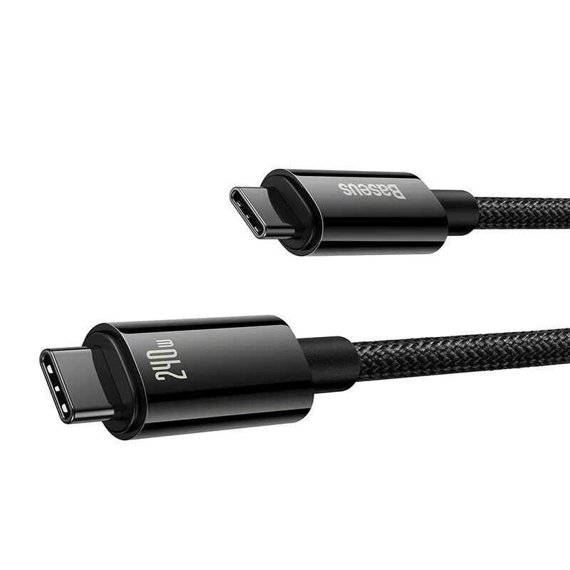 Baseus CAWJ040201 USB-kabel USB 2.0 3 m USB C 0,48 Gbit/sek. 240 W Sort