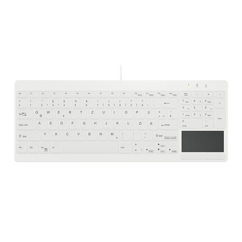 Contour Design Active Key AK-C7412 tastatur Medicinsk USB QWERTZ Tysk Hvid