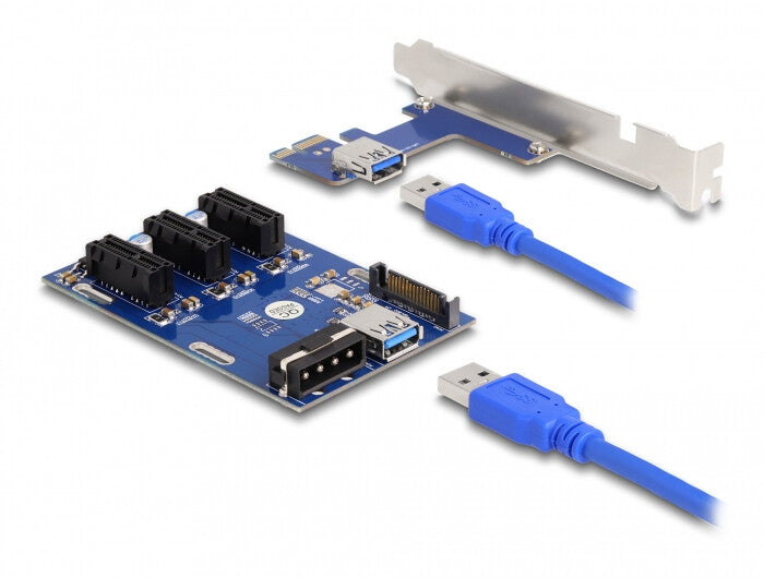 DeLOCK 41442 interface-kort/adapter Intern PCIe, SATA, USB 3.2 Gen 1 (3.1 Gen 1)