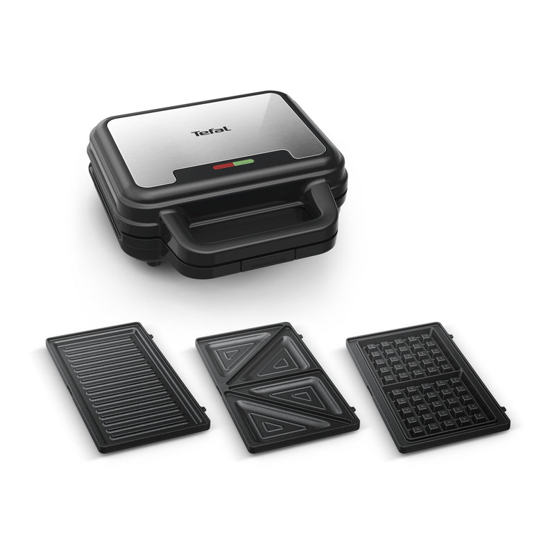 Tefal SW383D10 sandwichtoaster 700 W Sort, Rustfrit stål