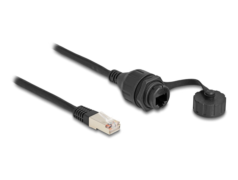 DeLOCK 87893 netværkskabel Sort 0,2 m F/UTP (FTP)