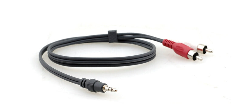 Kramer Electronics C-A35M/2RAM-10 lydkabel 3 m 3.5mm 2 x RCA Sort