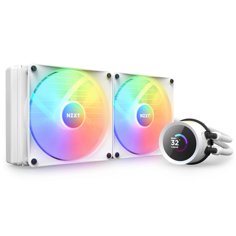 NZXT Kraken 280 RGB Processor Alt-i-en væskekøler 14 cm Hvid 1 stk