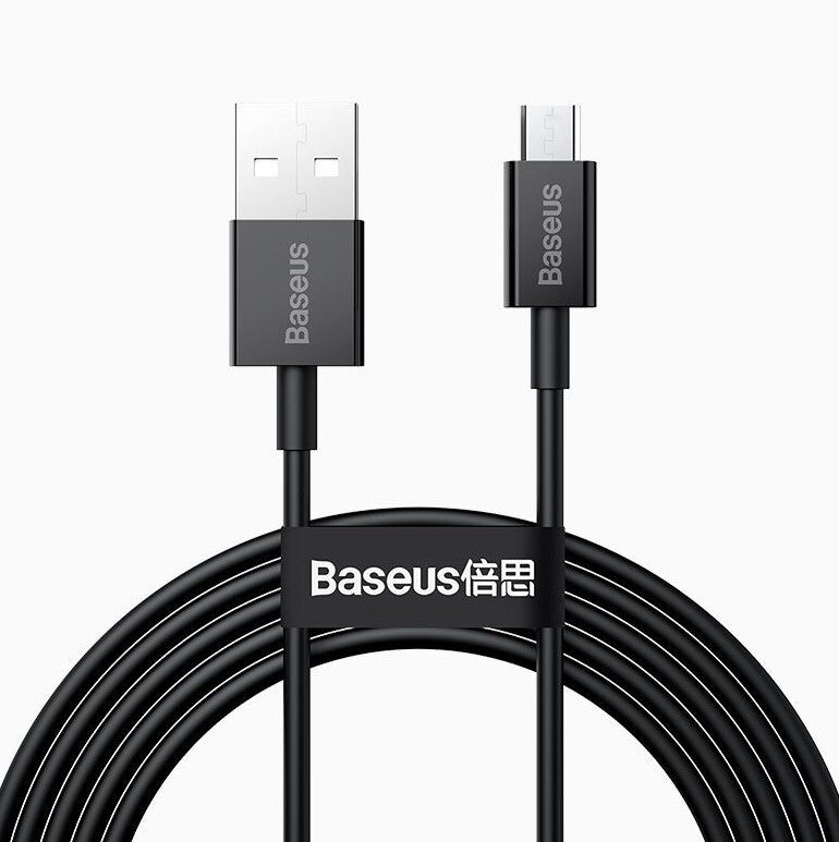 Baseus Superior USB-kabel USB 2.0 2 m USB A Micro-USB A 0,48 Gbit/sek. Hvid