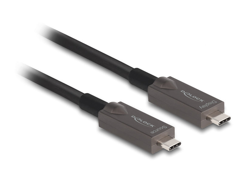 DeLOCK 84179 USB-kabel USB 3.2 Gen 2 (3.1 Gen 2) 15 m USB C 10 Gbit/sek. 60 W Sort