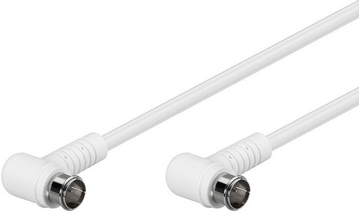 Goobay 67341 koaxial kabel 1,5 m F plug Hvid