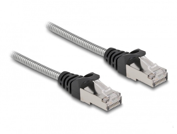 DeLOCK 80249 netværkskabel Sort, Sølv 1 m Cat6a U/FTP (STP)