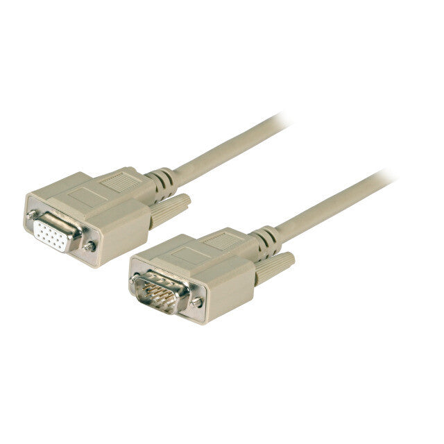 EFB Elektronik HD-DSub 15 2m VGA kabel VGA (D-Sub) Beige