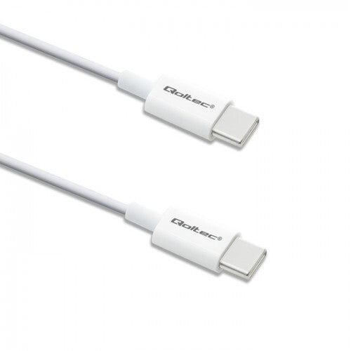 Qoltec 52359 USB-kabel USB 2.0 1 m USB C 0,48 Gbit/sek. 60 W Hvid