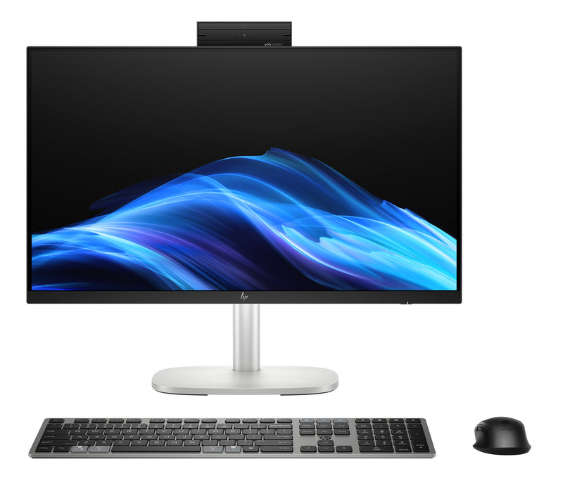 HP EliteStudio 8 G1i AI Intel Core Ultra 5 235 60,5 cm (23.8") 1920 x 1080 pixel Berøringsskærm All-in-One PC 16 GB DDR5-SDRAM 512 GB SSD Windows 11 Pro Wi-Fi 7 (802.11be) AI PC Sølv