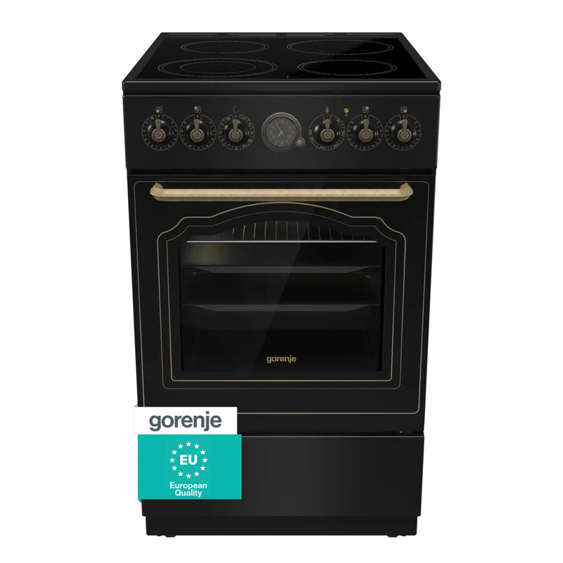 Gorenje GECS5B70CLB Fritstående komfur Elektrisk Keramisk Sort