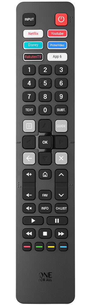 One For All URC 4916 fjernbetjening TV Tryk på knapper