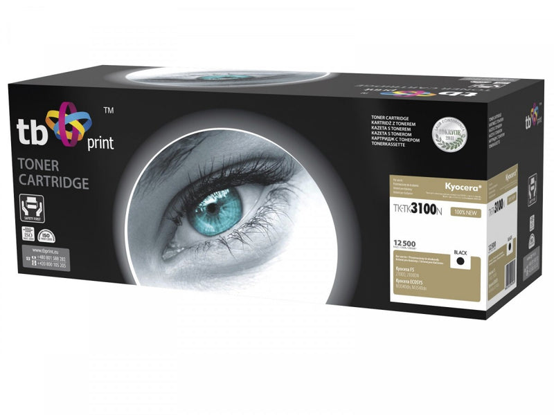 TB Print TK-TK3100N tonerpatron 1 stk Sort