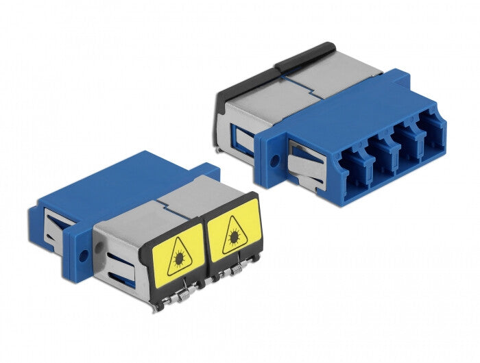 DeLOCK 86903 fiber adapter LC/LC 1 stk Blå