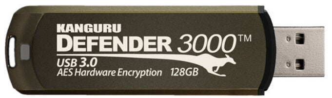 iStorage Kanguru Defender 3000 USB-nøgle 16 GB USB Type-A 3.2 Gen 1 (3.1 Gen 1) Brun