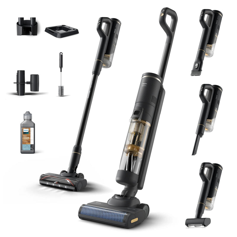 Philips 7000 series XW7264/11 stav støvsuger & elektrisk kost 3-i-1-stavstøvsuger Batteri Tør&våd Poseløs 160 W Sort