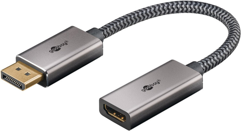 Goobay 75271 videokabel adapter 0,2 m DisplayPort HDMI Sort