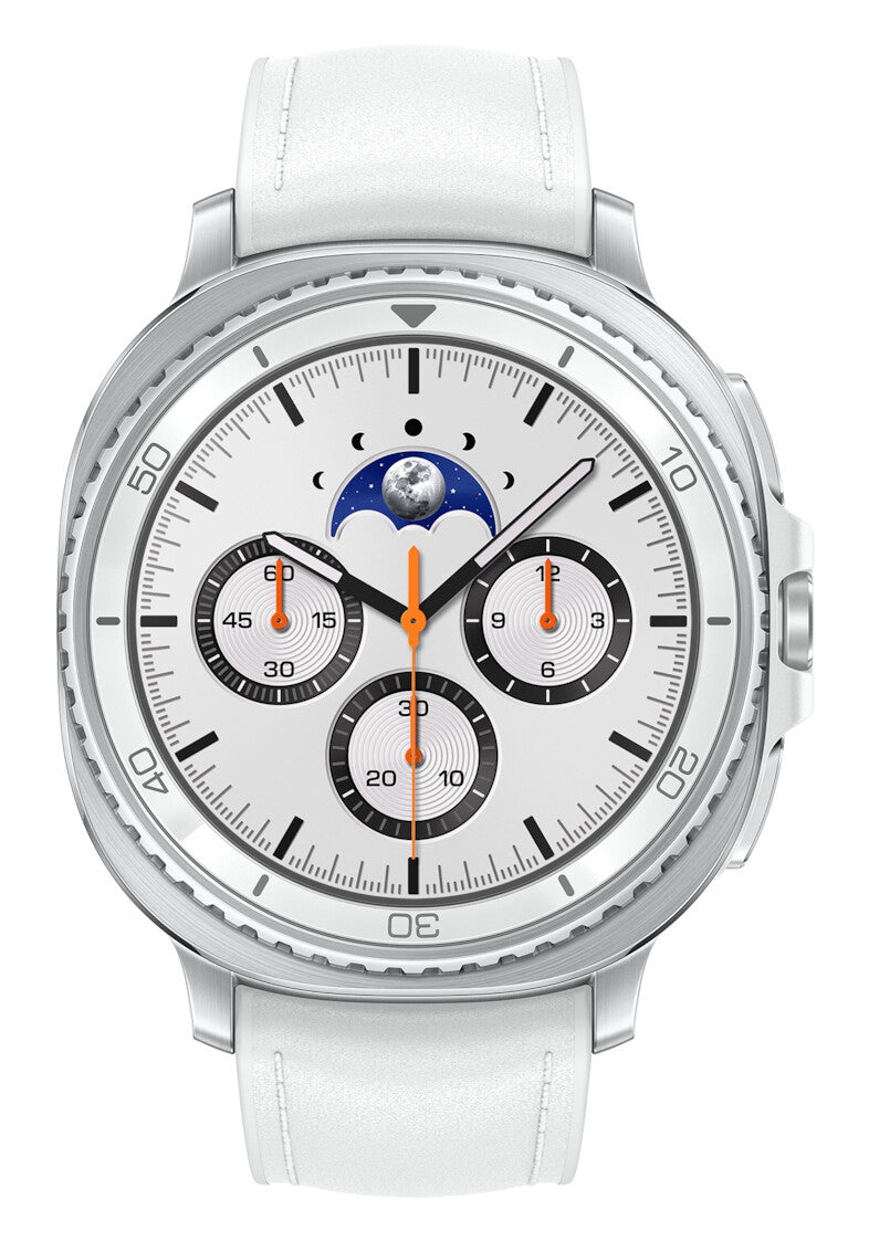 Samsung Galaxy Watch 8 Classic 3,3 cm (1.3") AMOLED 46 mm Digital 438 x 438 pixel Berøringsskærm Sølv Wi-Fi GPS (satellit)