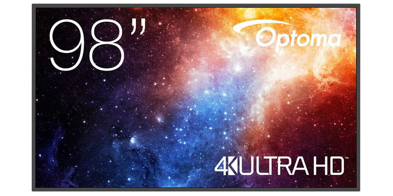 Optoma N3981K Digital fladpaneldisplay 2,49 m (98") LED Wi-Fi 500 cd/m² 4K Ultra HD Sort Android 11 24/7
