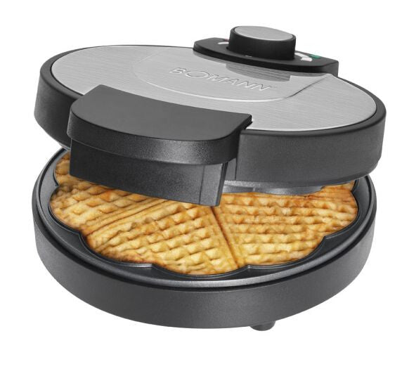 Bomann WA 1365 CB 6 vaffel/vafler 1000 W Sort, Rustfrit stål