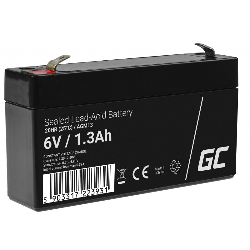 Green Cell AGM13 UPS batteri Blybatterier (VRLA) 6 V 1,3 At