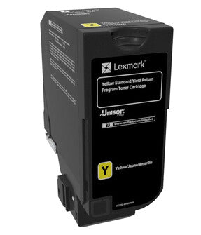 Lexmark 74C2SY0 tonerpatron 1 stk Original Gul
