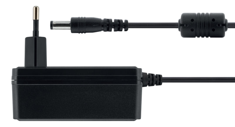 Deltaco AC adapter 100-240V AC 50/60Hz till 12V DC, 3A, 1.5 m, black