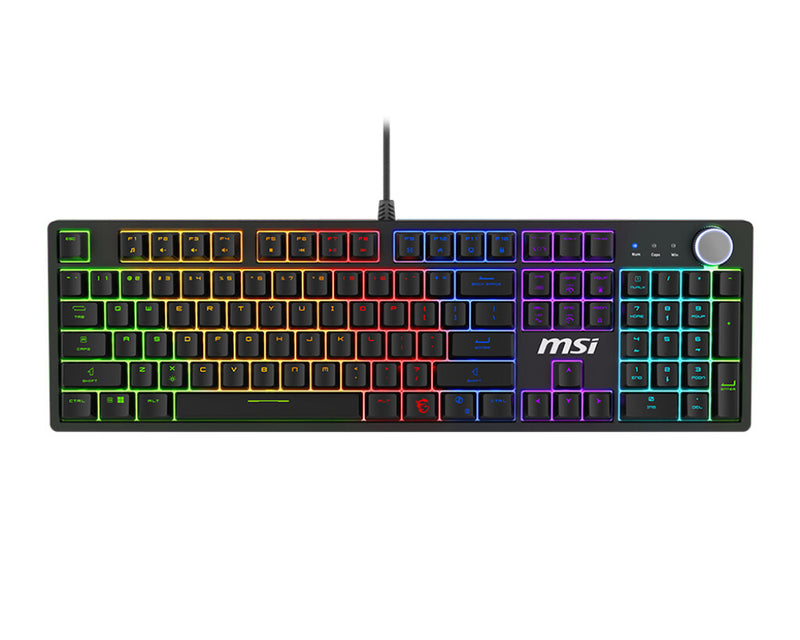 MSI FORGE GK320 RED tastatur Spil USB Sort