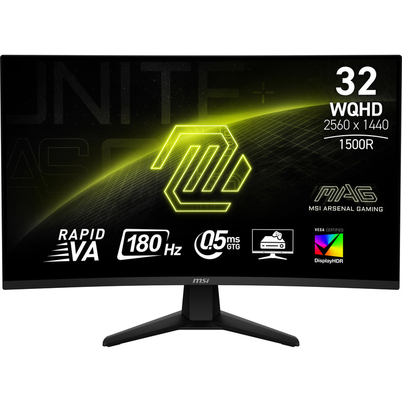 MSI MAG 32CQ6F computerskærm 80 cm (31.5") 2560 x 1440 pixel Wide Quad HD Sort