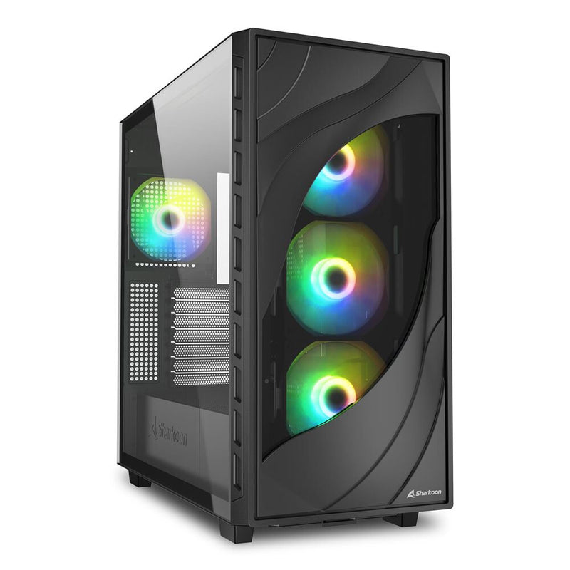 Sharkoon REBEL C80G RGB Midi Tower Sort